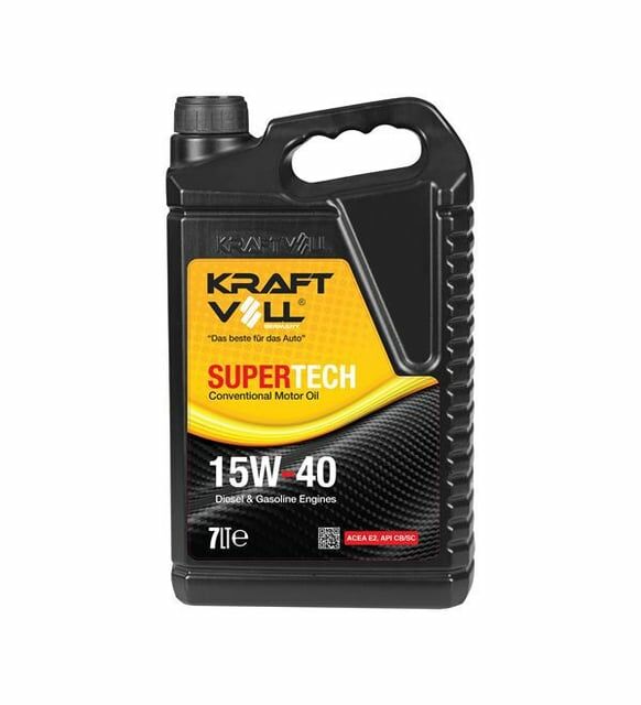 KRAFTVOLL 17011023 MOTOR YAGI BENZIN-DIZEL 15W40 MINERAL E2 CB/SC 7LITRE ( 3 ADET ) resmi